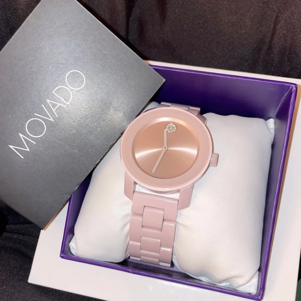 Movado bold pink